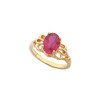 Solitaire Ring Mounting in 18 Karat White Gold for Oval Stone, 3.08 grams