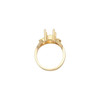 Solitaire Ring Mounting in 18 Karat Rose Gold for Oval Stone, 3.24 grams