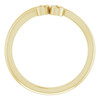 Family Freeform Ring Mounting in 18 Karat Yellow Gold for Round Stone, 3.68 grams