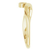 Family Freeform Ring Mounting in 18 Karat Yellow Gold for Round Stone, 3.68 grams