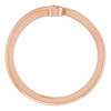 Family Freeform Ring Mounting in 18 Karat Rose Gold for Round Stone, 3.5 grams