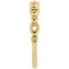 Family Stackable Ring Mounting in 18 Karat Yellow Gold for Round Stone, 2.85 grams