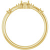Halo Style Ring Mounting in 10 Karat Yellow Gold for Round Stone, 2.27 grams