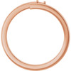 Engravable Family Ring Mounting in 18 Karat Rose Gold for Round Stone, 4.07 grams