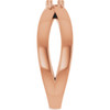 Family Ring Mounting in 18 Karat Rose Gold for Round Stone, 6.25 grams