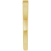 Family Stackable Ring Mounting in 18 Karat Yellow Gold for Straight baguette Stone, 3.47 grams