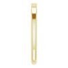 Stackable Ring Mounting in 10 Karat Yellow Gold for Straight baguette Stone, 2.52 grams