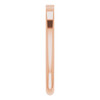 Stackable Ring Mounting in 18 Karat Rose Gold for Straight baguette Stone, 3.44 grams