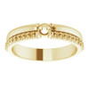 Family Ring Mounting in 18 Karat Yellow Gold for Round Stone, 5.42 grams