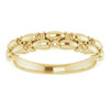 Family Stackable Ring Mounting in 18 Karat Yellow Gold for Round Stone, 4.5 grams
