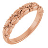 Family Stackable Ring Mounting in 18 Karat Rose Gold for Round Stone, 4.54 grams