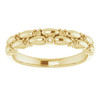 Family Stackable Ring Mounting in 10 Karat Yellow Gold for Round Stone, 3.3 grams