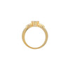 Solitaire Ring Mounting in 14 Karat Rose Gold for Oval Stone, 4.79 grams