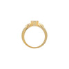 Solitaire Ring Mounting in 18 Karat Rose Gold for Oval Stone, 5.74 grams