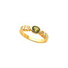 Bezel Set Ring Mounting in 10 Karat Rose Gold for Oval Stone, 4.32 grams