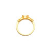 Bezel Set Ring Mounting in 10 Karat Rose Gold for Oval Stone, 4.32 grams