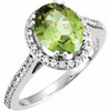 Halo Style Ring Mounting in 18 Karat Rose Gold for Oval Stone, 5.28 grams