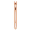 Family Ring Mounting in 10 Karat Rose Gold for Round Stone, 2.15 grams