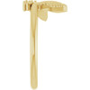 Family Floral Ring Mounting in 18 Karat Yellow Gold for Round Stone, 4.12 grams