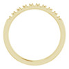 Family Stackable Ring Mounting in 10 Karat Yellow Gold for Round Stone, 2.56 grams