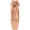 Family Ring Mounting in 10 Karat Rose Gold for Square Stone, 6.59 grams