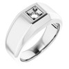 Solitaire Ring Mounting in Platinum for Round Stone, 18.04 grams