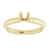 Solitaire Engagement Ring Mounting in 14 Karat Yellow Gold for Round Stone, 2.93 grams