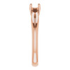 Solitaire Engagement Ring Mounting in 10 Karat Rose Gold for Round Stone, 2.84 grams