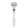 Halo Style Ring Mounting in 18 Karat White Gold for Round Stone, 5.28 grams