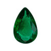 0.36 Carat Fine Green Emerald Gem, Pear Shape, 6.4 x 4.3 mm