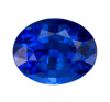 3.50 No Heat GIA Rich Blue Sapphire Gemstone, Oval Shape, 9.8 x 7.71 x 5.64 mm