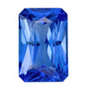 3.92 Carat Vivid Blue Sapphire, Radiant 10.79 x 7.28 x 4.94 mm, GIA Cert