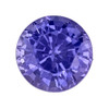 0.47 Carat Purple Colored Sapphire Gemstone, Round Shape, 4.4 mm