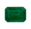 1.24 Carat Fine Green Emerald Gemstone in Octagon Cut, 7.1 x 5.1 mm