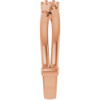 Family Ring Mounting in 18 Karat Rose Gold for Round Stone, 5.6 grams