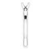 Solitaire Engagement Ring Mounting in 10 Karat White Gold for Round Stone, 2.5 grams