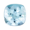 0.78 Blue Aquamarine Cushion 5.9 mm