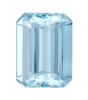 1.32 Carats Aquamarine Gem, Fine Blue, Emerald Shape, 7.8 x 5.8 mm