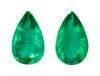 3.93 Green Emerald Pear 11.2 x 6.9 mm