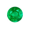 0.52 Carat Fine Green Emerald Gem, Round Shape, 5.2 mm