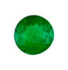 0.85 Carat Fine Green Emerald Gem, Round Shape, 6.4 mm