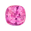 1.20 Carat Pink Sapphire Stone, Cushion Cut, 5.8 x 5.8 mm