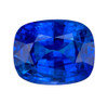 3.70 ct Vivid Blue Sapphire Cushion Gemstone with GIA, 10.04 x 8.01 x 5.32 mm