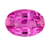 1.52 Carat Pink Sapphire Stone, Oval Cut, 8 x 5.6 mm