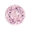 1.00 Carat Baby Pink Sapphire Stone, Round Shape, 5.8 mm