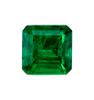 0.34 Carat Fine Green Emerald Gemstone in Octagon Cut, 4 mm