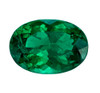 1.59 Carat Vivid Super Fine Emerald Gemstone, Oval Shape, 9.1 x 6.4 mm