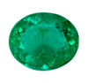 1.96 Carat Vivid Green Emerald Gemstone, Oval Shape, 9.3 x 7.6 mm