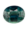 2.55 Carat Teal Colored Sapphire Gemstone, Oval Cut, 8.6 x 6.9 mm
