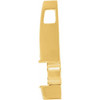 Bar Pendant Mounting in 10 Karat Yellow Gold for Round Stone, 0.91 grams